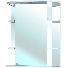 Зеркало-шкаф Bellezza Магнолия 55L белое с подсветкой