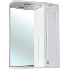 Зеркало-шкаф Bellezza Кантри 55 белое с подсветкой