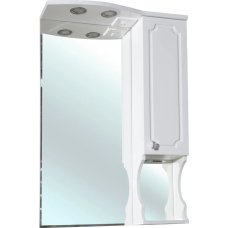 Зеркало-шкаф Bellezza Кантри 65 белое с подсветкой