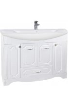 Тумба с раковиной Bellezza Кантри 105 напольная белая Тумба с раковиной Bellezza Кантри 105 напольная белая