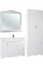 Тумба с раковиной Bellezza Кантри 105 напольная белая
