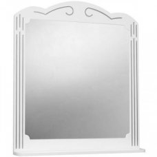 Зеркало Bellezza Кантри 105 белое/патина серебро