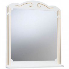 Зеркало Bellezza Кантри 105 белое/патина золото