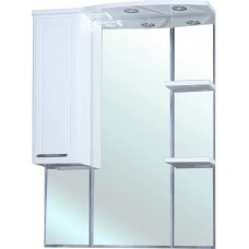Зеркало-шкаф Bellezza Коралл 85L белое с подсветкой