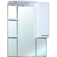 Зеркало-шкаф Bellezza Коралл 85R белое с подсветкой