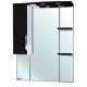 Зеркало-шкаф Bellezza Лагуна 75L черное с подсветкой