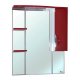 Зеркало-шкаф Bellezza Лагуна 75R красное с подсветкой