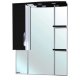 Зеркало-шкаф Bellezza Лагуна 85L черное с подсветкой