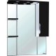 Зеркало-шкаф Bellezza Лагуна 85R черное с подсветкой