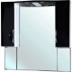 Зеркало-шкаф Bellezza Лагуна 105 черное с подсветкой