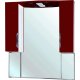 Зеркало-шкаф Bellezza Лагуна 105 красное с подсветкой