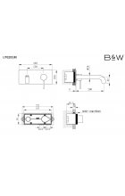 Смеситель Black&White Universe U7620 GM