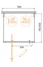 Душевой уголок CEZARES MOLVENO-BA2-80/80-C-Cr-IV