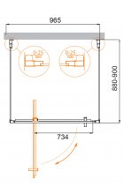 Душевой уголок CEZARES MOLVENO-BA2-100/90-C-Cr-IV