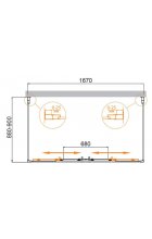 Душевой уголок CEZARES MOLVENO-AH-22-170/90-P-Cr