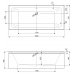 Акриловая ванна CEZARES PLANE MINI-160-70-42