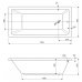 Акриловая ванна CEZARES PLANE SOLO-170-75-45