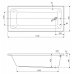 Акриловая ванна CEZARES PLANE SOLO MINI-170-75-42