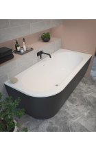 Акриловая ванна CEZARES SLIM CORNER-180-80-60-R-NERO