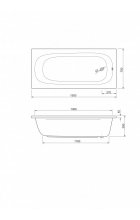 Акриловая ванна CEZARES PIAVE-150-70-42