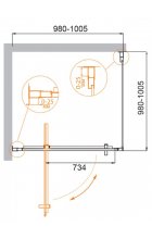 Душевой уголок CEZARES MOLVENO-A-1-100-C-Cr-IV Душевой уголок CEZARES MOLVENO-A-1-100-C-Cr-IV