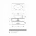 Тумба с раковиной Санта Вегас 80 со столешницей (2 ящика) подвесная