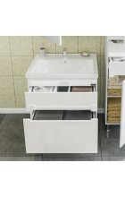 Тумба с раковиной Санта Лондон 70, 2 ящика, напольная