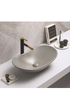 Раковина для ванной CeramaLux 7811AMH-5 Светло-серый