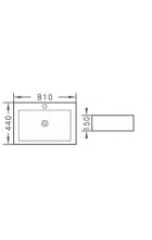 Раковина для ванной CeramaLux 9255-7029D