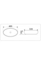 Раковина для ванной CeramaLux NC 397-930