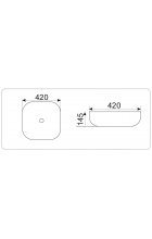 Раковина для ванной CeramaLux D1301H004 