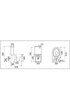 Унитаз напольный CeramaLux NS-2176