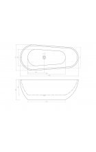 Акриловая ванна Cerutti SPA MIMI160 160х75 Акриловая ванна Cerutti SPA MIMI160 160х75