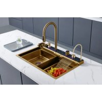 Мойка кухонная Cerutti SPA GLORIA Pro nano gold (золото)