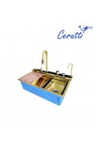 Мойка кухонная Cerutti SPA GLORIA Pro nano gold (золото)