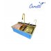 Мойка кухонная Cerutti SPA GLORIA Pro nano gold (золото)