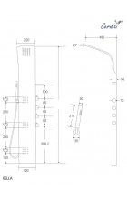 Гидромассажная панель CeruttiSPA BELLA Гидромассажная панель CeruttiSPA BELLA