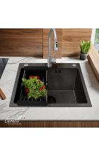 Мойка кухонная Cerutti SPA GLORIA60B nano black Мойка кухонная Cerutti SPA GLORIA60B nano black