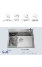Мойка кухонная Cerutti SPA GLORIA60 nano embos Мойка кухонная Cerutti SPA GLORIA60 nano embos