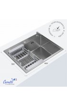 Мойка кухонная Cerutti SPA GLORIA60 nano embos Мойка кухонная Cerutti SPA GLORIA60 nano embos