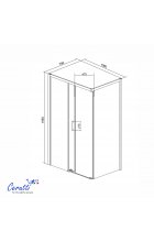 Душевой уголок Cerutti SPA VITO110BF L