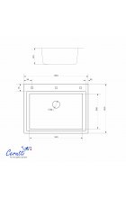 Мойка кухонная Cerutti SPA GLORIA60B nano black Мойка кухонная Cerutti SPA GLORIA60B nano black