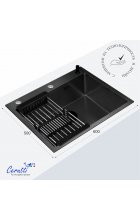 Мойка кухонная Cerutti SPA GLORIA60B nano black Мойка кухонная Cerutti SPA GLORIA60B nano black