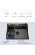 Мойка кухонная Cerutti SPA GLORIA60B nano black Мойка кухонная Cerutti SPA GLORIA60B nano black