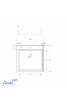 Мойка кухонная Cerutti SPA GLORIA50B nano black Мойка кухонная Cerutti SPA GLORIA50B nano black
