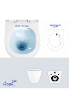 Унитаз CeruttiSPA AMICI Aria Tornado подвесной белый Унитаз CeruttiSPA AMICI Aria Tornado подвесной белый