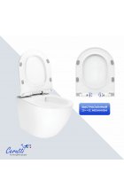 Унитаз CeruttiSPA AMICI Aria Tornado подвесной белый Унитаз CeruttiSPA AMICI Aria Tornado подвесной белый