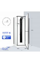 Душевая кабина Ceruttispa CHIKA901BF без крыши