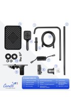 Душевая стойка Cerutti ARRIGO цвет графит