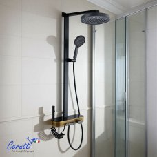 Душевая стойка Cerutti NEVIO цвет графит